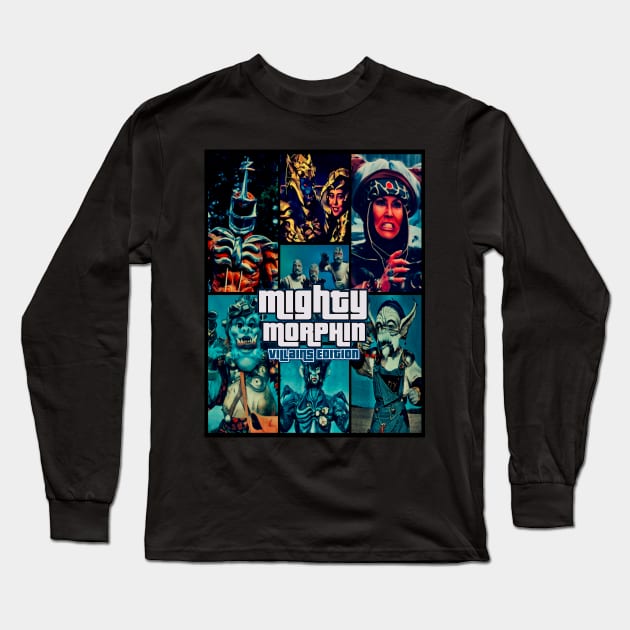 Mighty Morphin (Villains Edition) Long Sleeve T-Shirt by The Dark Vestiary